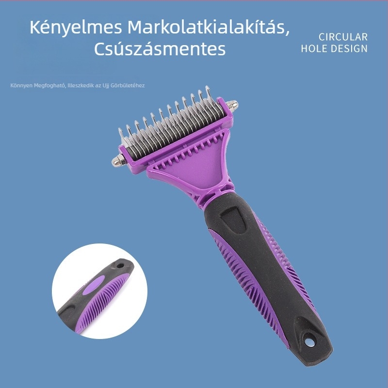 Kisállat-kefe kutyáknak és macskáknak - gubancok oldása és szőrzet eltávolítása