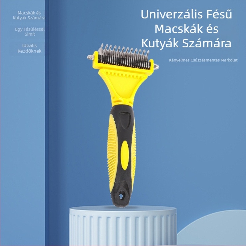 Kisállat-kefe kutyáknak és macskáknak - gubancok oldása és szőrzet eltávolítása
