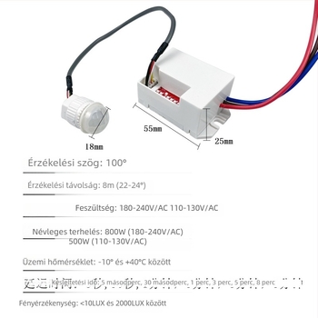 220V LED modul fényérzékelővel és PIR mozgásérzékelővel okos otthoni világításhoz
