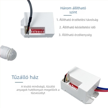 220V LED modul fényérzékelővel és PIR mozgásérzékelővel okos otthoni világításhoz