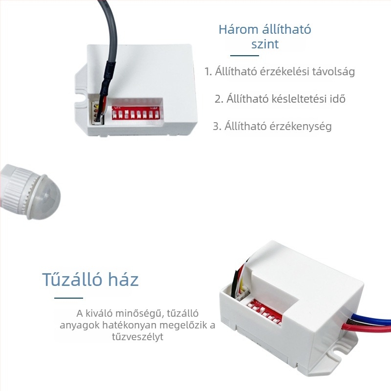 220V LED modul fényérzékelővel és PIR mozgásérzékelővel okos otthoni világításhoz