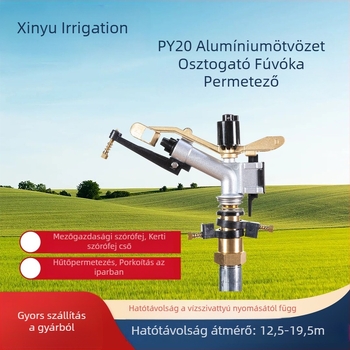360°-os forgó karos öntözőfej mezőgazdasági öntözéshez és tájépítéshez, gyepszóró automatikus öntözéssel, egysugárú fúvóka