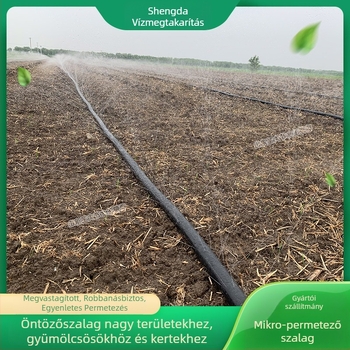 Giclee sorozat mikro permetező szalag öntözéshez, PP anyag, megerősített és kopásálló, fekete