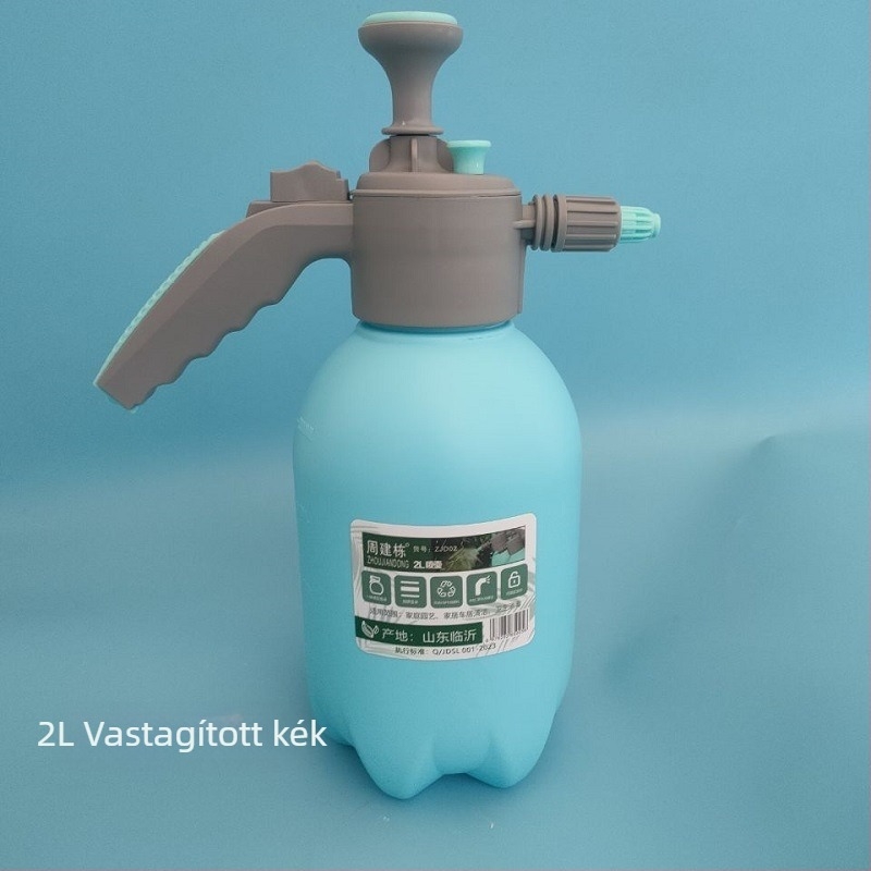 Kézi öntöző kanna, 2 liter, színes permetezővel a kerthez