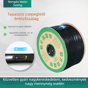 Mezőgazdasági patch típusú csepegtető szalag, belsőleg beépített patch szalag, fólia alatti üvegházhoz
