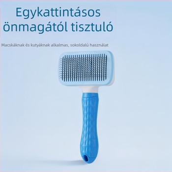 Tűs fésű kutyáknak — masszírozó és szőrhullás eltávolító fésű, eltávolítja a laza szőrzetet.