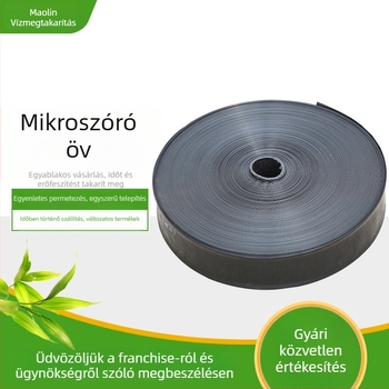 Maolin PE mikro-szórócső zöldséges üvegházi öntözéshez, 2 hüvelyk, 7 lyukú, fekete