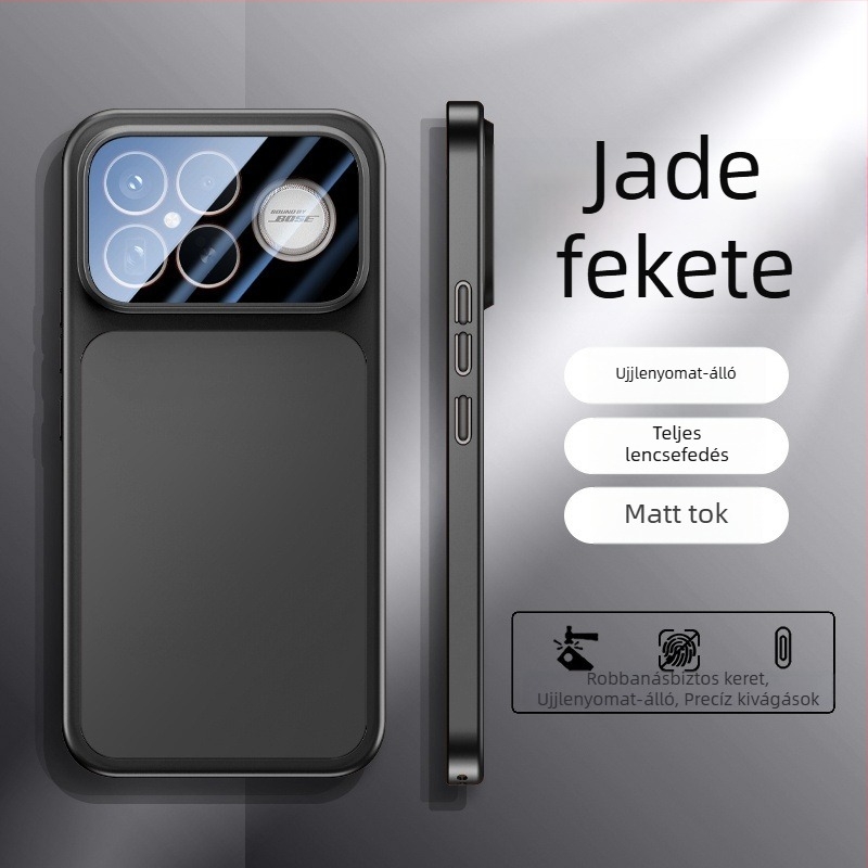 Yicheng védőtok Redmi K90 Pro Max készülékhez – anti-ujjlenyomat, ütésálló, nem blokkolja a hangszórót, matt PC felület, minimalistikus dizájn