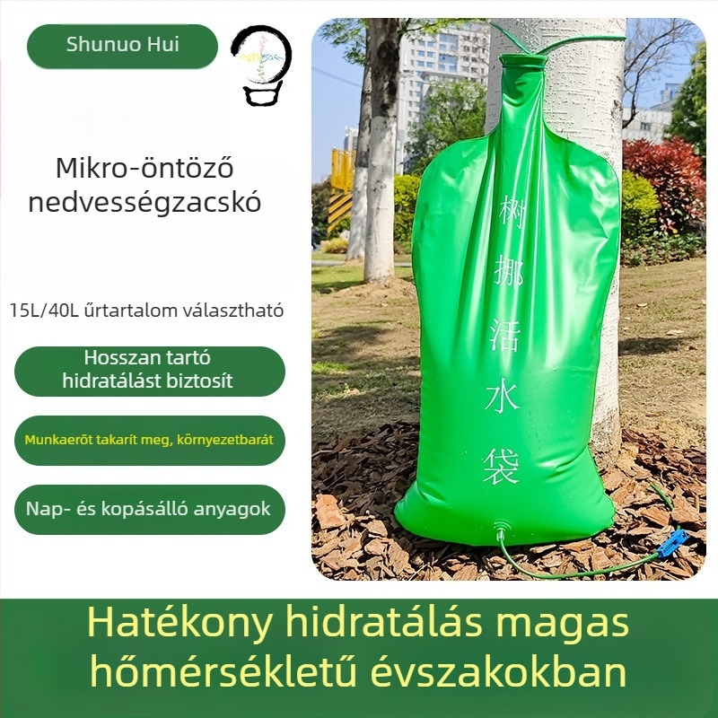 Állítható faöntöző zsákok automata cseppöntözéssel, tartósak nagy fákhoz
