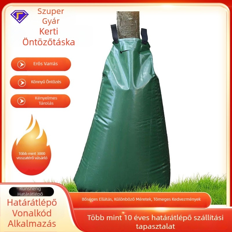 Áthelyezhető öntözőzacskó fákhoz tápanyag-oldattal, 20 gallonos kapacitás, szárazságtűrő mikroöntözés