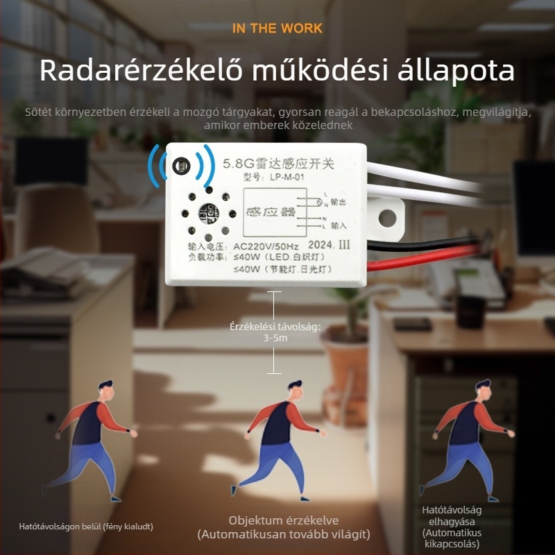 Fény mikrohullámú érzékelő