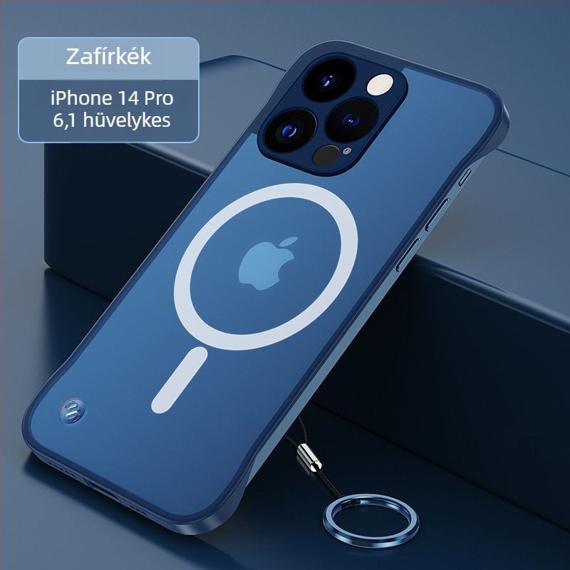 iPhone 17 Pro keret nélküli tok, vékony és könnyű, ütésálló, MagSafe és vezeték nélküli töltés