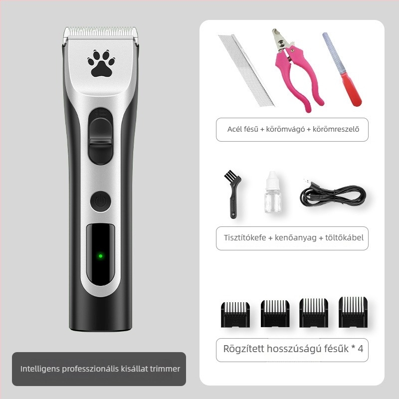 Intelligens kisállat szőrnyíró kutyáknak – professzionális, nagy teljesítményű elektromos klipper