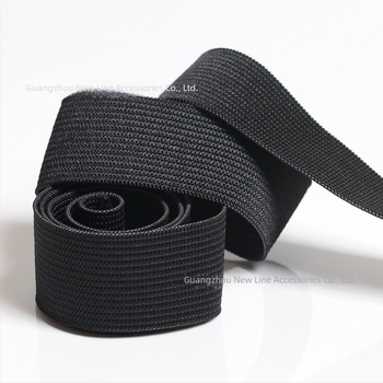 Fekete-fehér, vastag kötött horgolt elasztikus öv ruházathoz, derékhoz