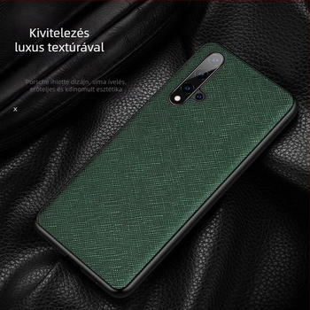 Huawei Honor 20s hátlapi tok keresztezett mintázatú, Play4T Pro ütésálló védelem