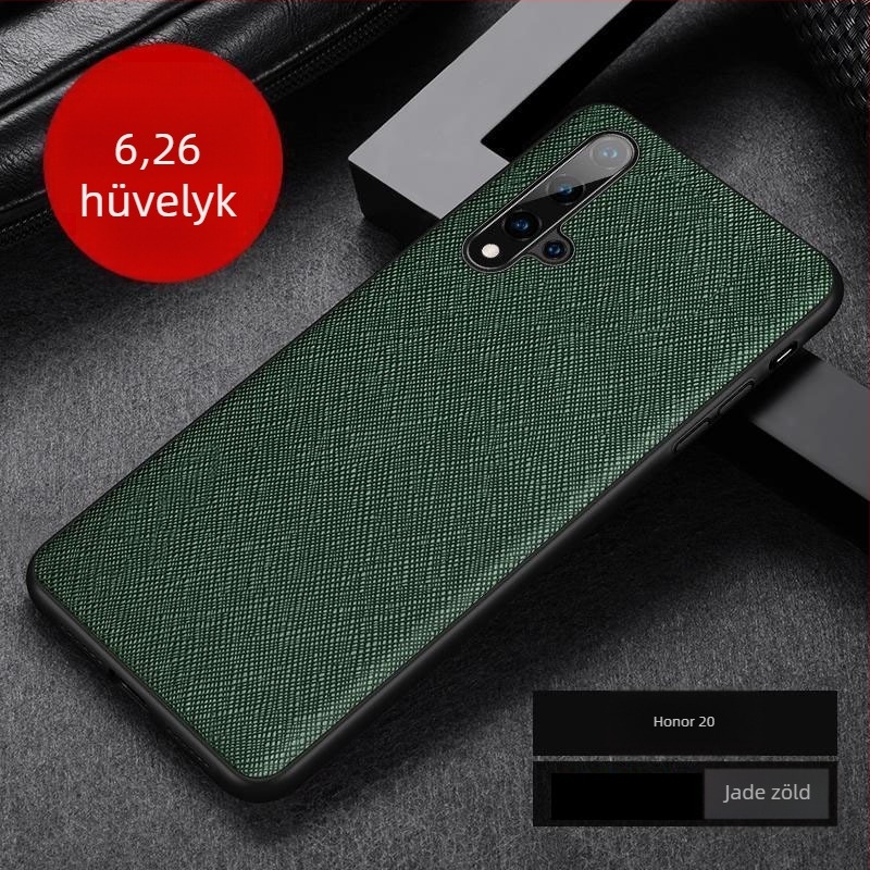 Huawei Honor 20s hátlapi tok keresztezett mintázatú, Play4T Pro ütésálló védelem