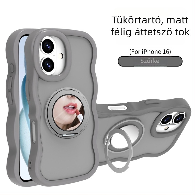 Hullámos 2-in-1 mágneses forgó tartó iPhone 16 Pro-hoz