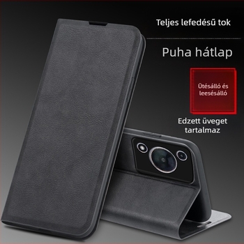 Huawei Enjoy 70 és Enjoy 70 Pro védőtok, ütésálló, teljes lefedettség, matt PU bőr