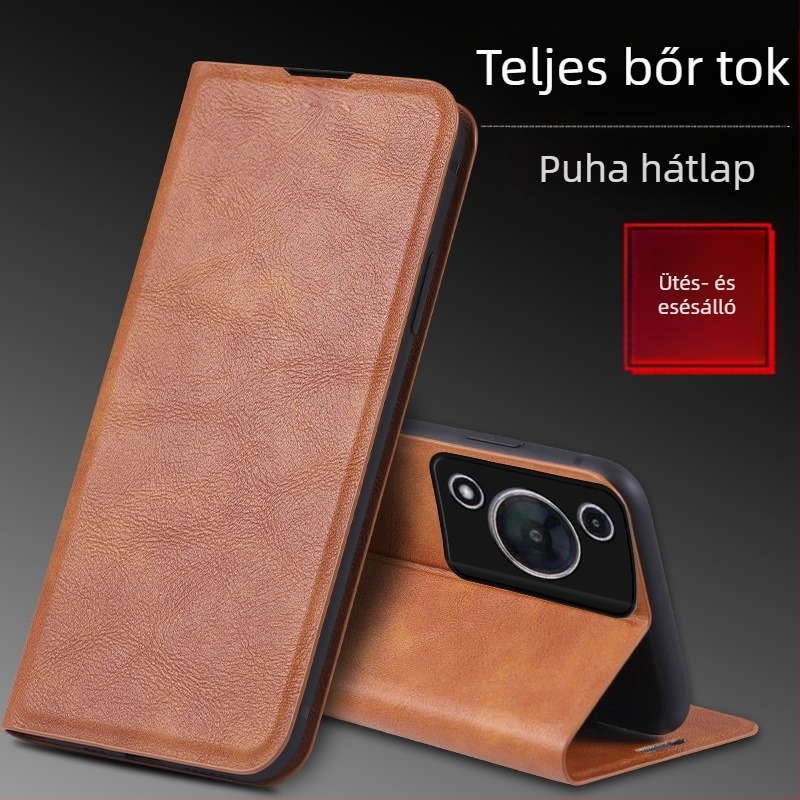 Huawei Enjoy 70 és Enjoy 70 Pro védőtok, ütésálló, teljes lefedettség, matt PU bőr