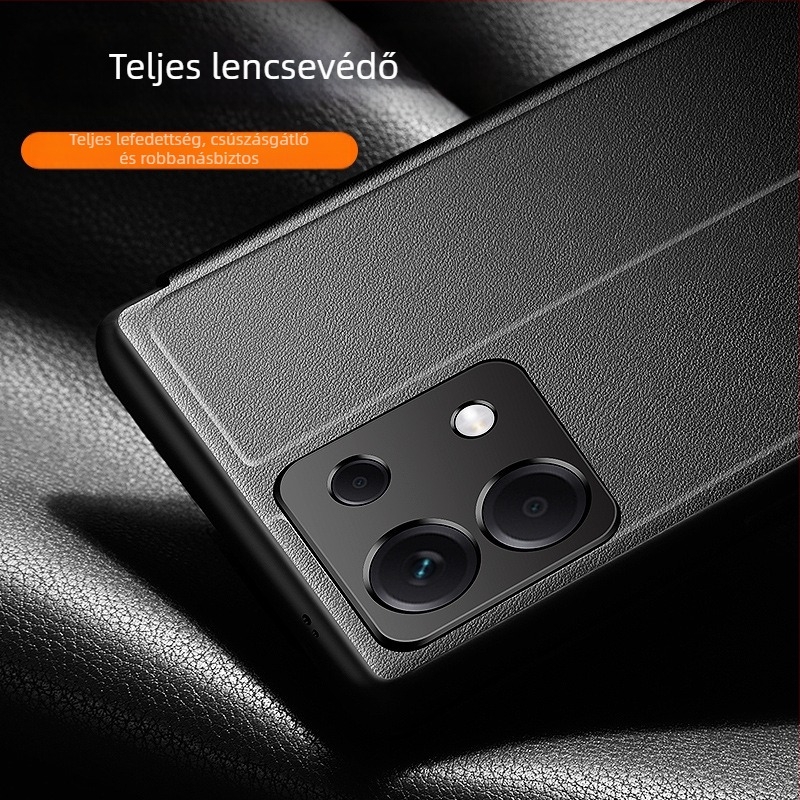 Xiaomi 15 és Redmi 14 Pro flip bőrtok, műbőr védőtok, ütésálló, puha és kemény héj, teljes lefedettség