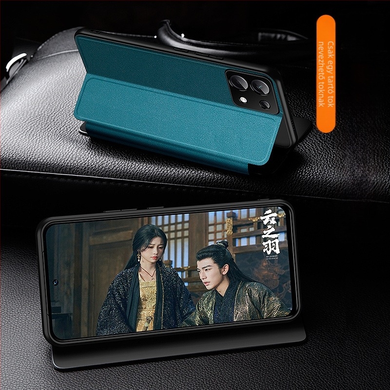 Xiaomi 15 és Redmi 14 Pro flip bőrtok, műbőr védőtok, ütésálló, puha és kemény héj, teljes lefedettség