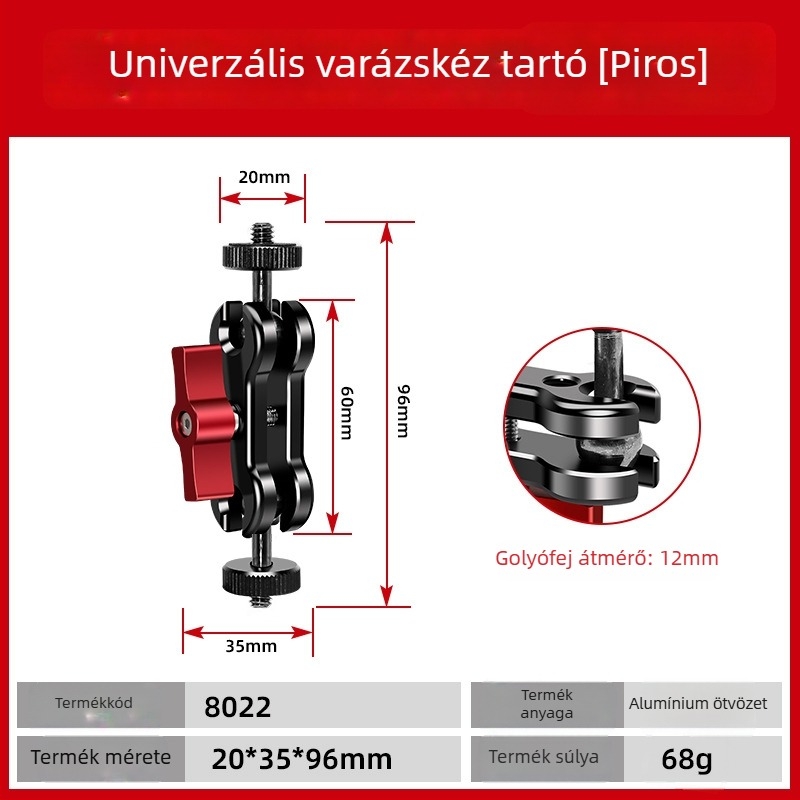 DSLRhez, videókamerához és monitorhoz univerzális mágikus kar – fotózási kiegészítő