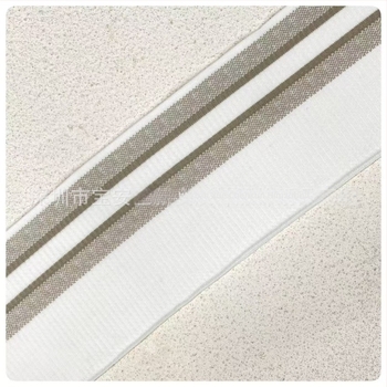 Bordázott kötött derékszalag, széles elasztikus jacquard szalag színblokkokkal