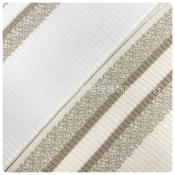 Bordázott kötött derékszalag, széles elasztikus jacquard szalag színblokkokkal