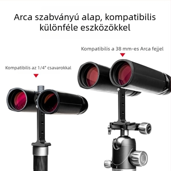 Alumíniumötvözetű 38 mm-es Arca‑Swiss binokli kettős adapter