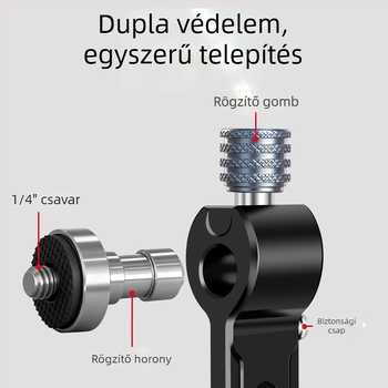 Alumíniumötvözetű 38 mm-es Arca‑Swiss binokli kettős adapter