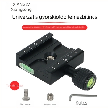 Univerzális gyorskioldó lemez tartó DSLR/Mirrorless kamera fejéhez