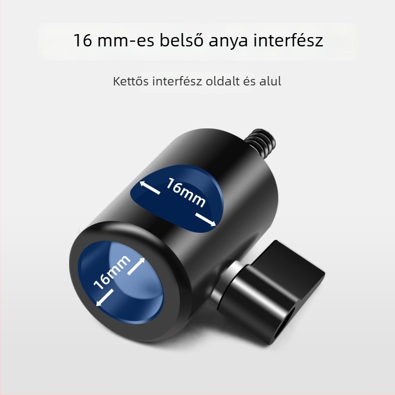 Rozsdamentes acélból készült 1/4 hüvelykes állványadapter stúdióhoz és élő közvetítéshez, fej adapter a mirrorless kamerákhoz, 16 mm-es nyílás