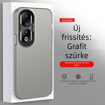 Honor 90 Pro REP-AN00 tok, matt felület, ütésálló kemény tok, ezüst színben
