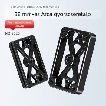 Gyorskioldó lemez adapter 38 mm, szabványos állványfejhez – alap kamera- és telefonkliphez