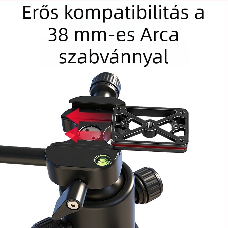 Gyorskioldó lemez adapter 38 mm, szabványos állványfejhez – alap kamera- és telefonkliphez