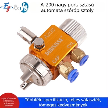 A-200 automata levegő-atomizáló szórópisztoly, nagy átmérőjű fúvófej