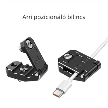 DSLR kábelrendező csipesz gyorsoldó lemezzel és HDMI-kábel tartóval