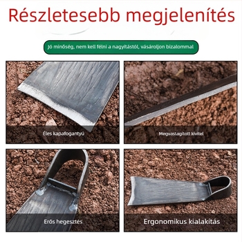 Kovácsolt fejű kerti kapa – talaj lazítása, gyomirtás és ültetés