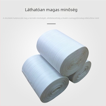 Fehér szövött csomagoló szalag, 20 cm szélességű, egyetlen rétegű, kábelekhez