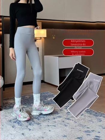 Lány Shark Capri jóga nadrágok, nyári vékony, karcsú fazon, Capri hossz, elasztikus derék, nylon-spandex keverék