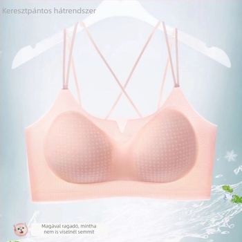8108 Könnyű 3D keresztezett hátsó rész, varrás nélküli, drót nélküli melltartó, kontúros kosarakkal