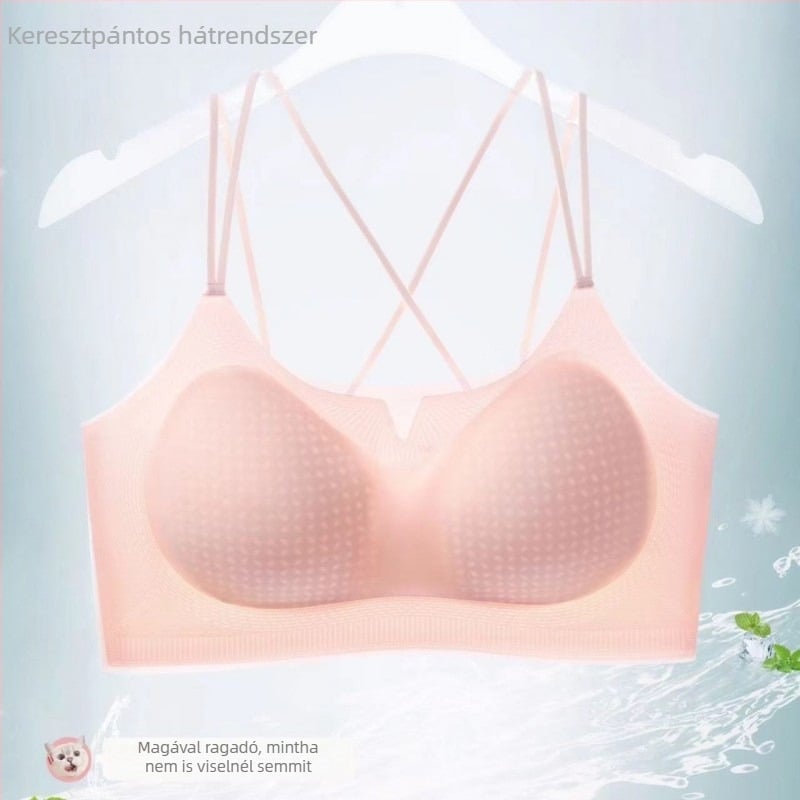 8108 Könnyű 3D keresztezett hátsó rész, varrás nélküli, drót nélküli melltartó, kontúros kosarakkal