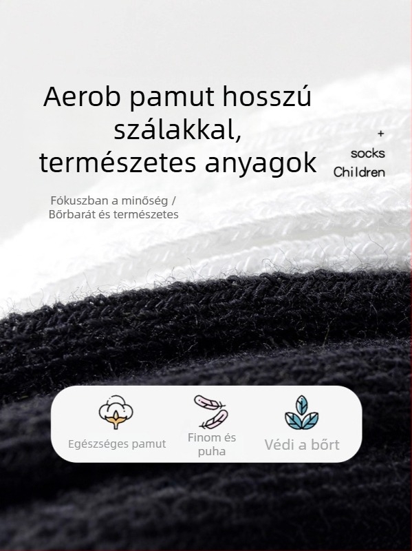 Egyedi gyerek zokni, vékony ősz zokni, lábszárig érő és térdmagasságú zoknik