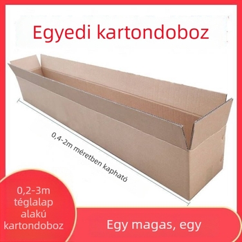 Különösen kemény kraftpapír-doboz, 0,1–3 m méret, hullámkarton export doboz logisztikához, extralarge méret