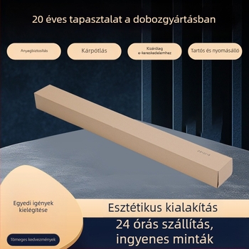 Hajtogatott hullámkarton doboz, barna árnyalat, 130×80×90 mm, 4 mm vastagság, 230 g/m², vágott kivágású csomagoló doboz, erős
