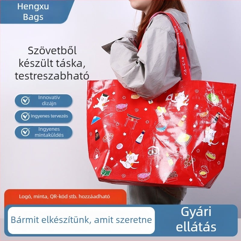 Személyre szabott szövött kézitáska egyedi logóval, kígyóbőr textúrával, kiállításokra