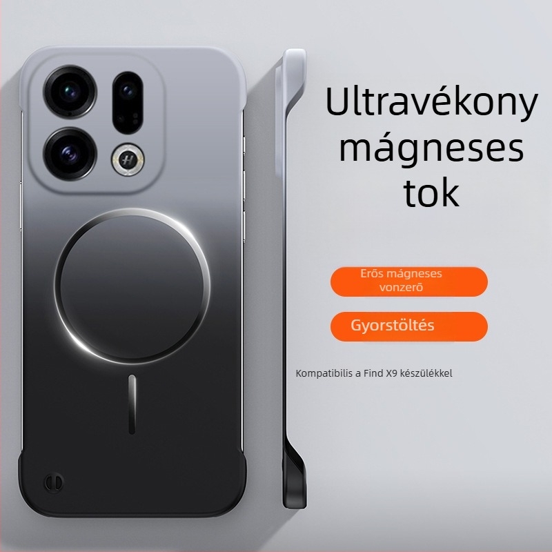 Ultra vékony keret nélküli mágneses gradient gyűrűs telefontok Find X9 Pro és Oppo Reno 15 Pro számára