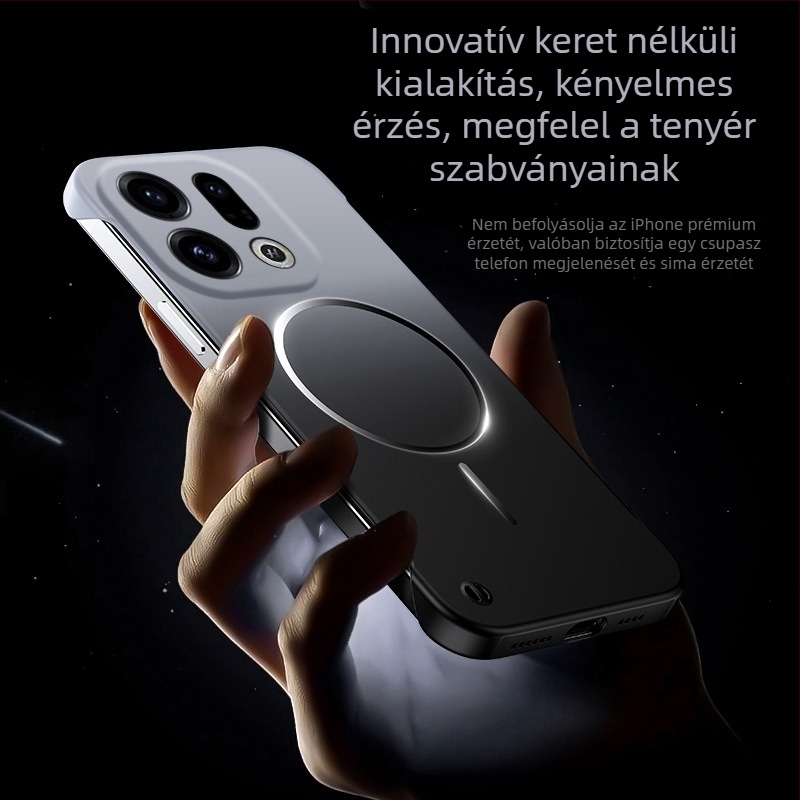 Ultra vékony keret nélküli mágneses gradient gyűrűs telefontok Find X9 Pro és Oppo Reno 15 Pro számára
