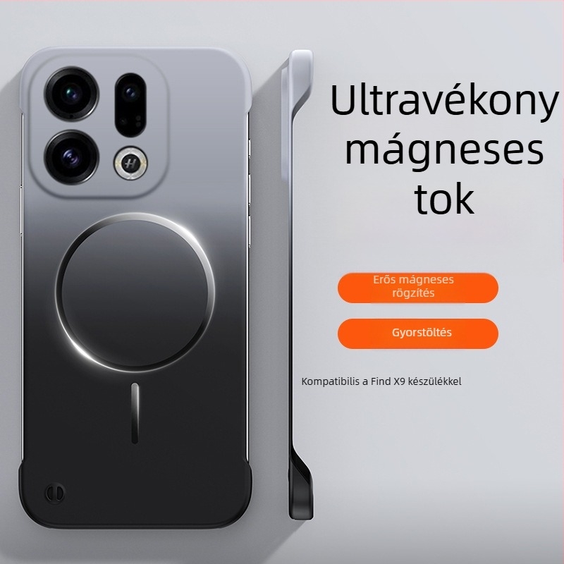 Ultra vékony keret nélküli mágneses gradient gyűrűs telefontok Find X9 Pro és Oppo Reno 15 Pro számára