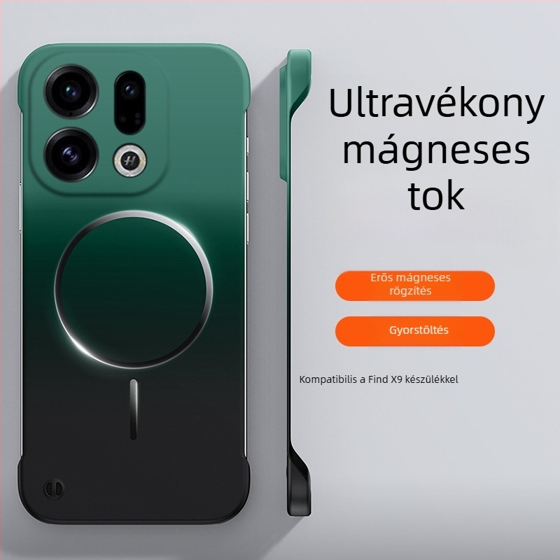 Ultra vékony keret nélküli mágneses gradient gyűrűs telefontok Find X9 Pro és Oppo Reno 15 Pro számára